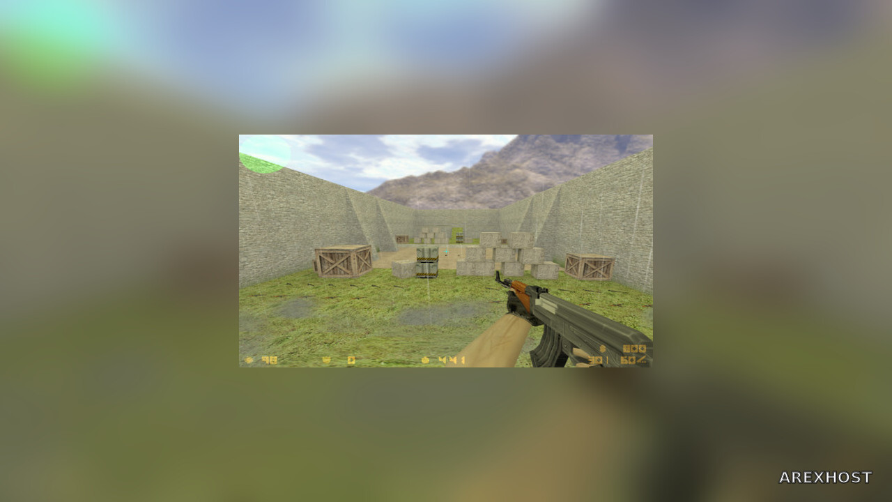 Карта «aim_headshot_rain» для CS 1.6