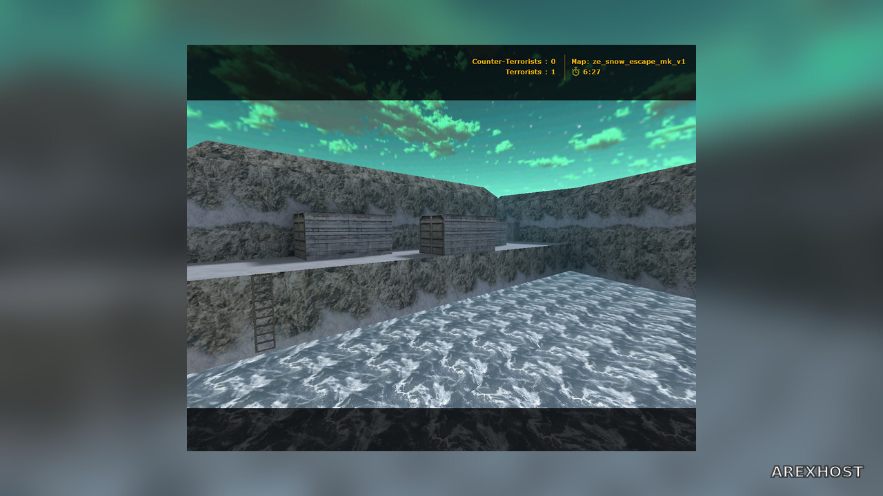 Карта «ze_snow_escape_mk» для CS 1.6