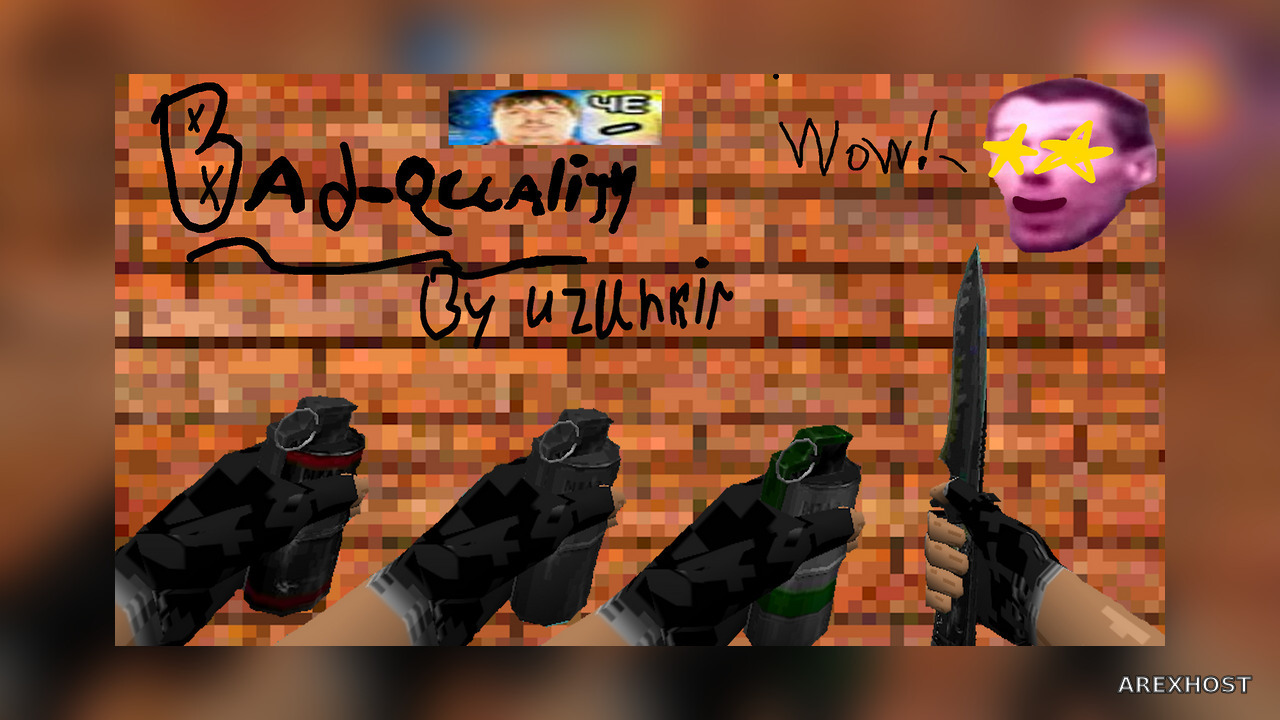 Bad-Quality Knife & Grenades — модель для CS 1.6