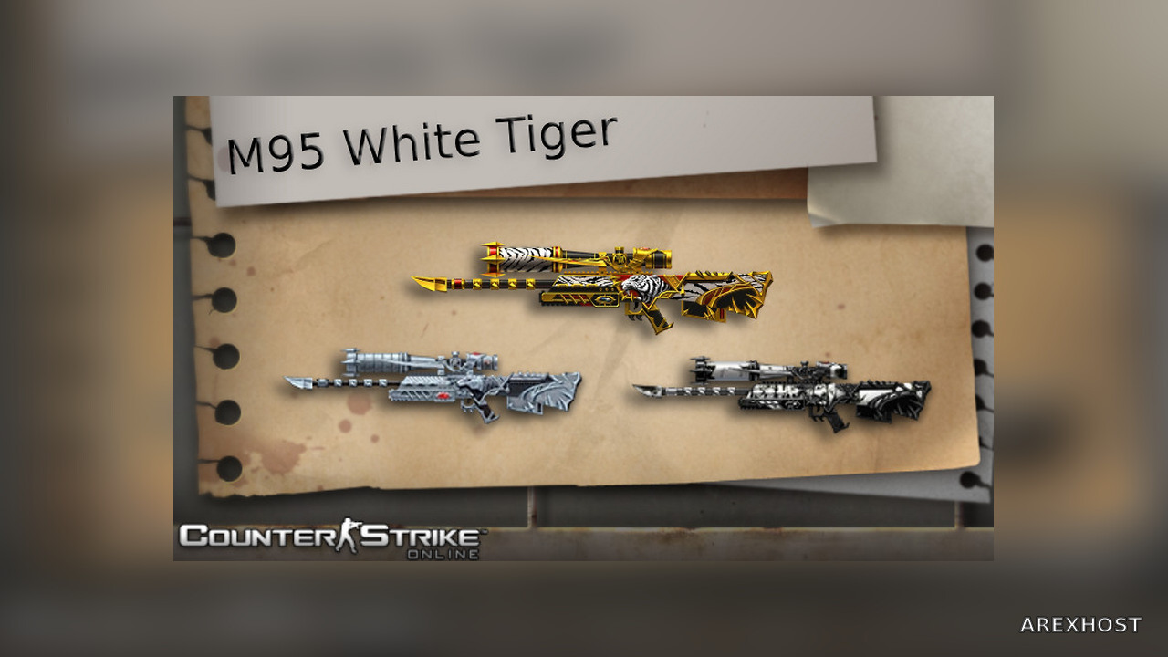 Barrett M95 White Tiger — модель для CS 1.6