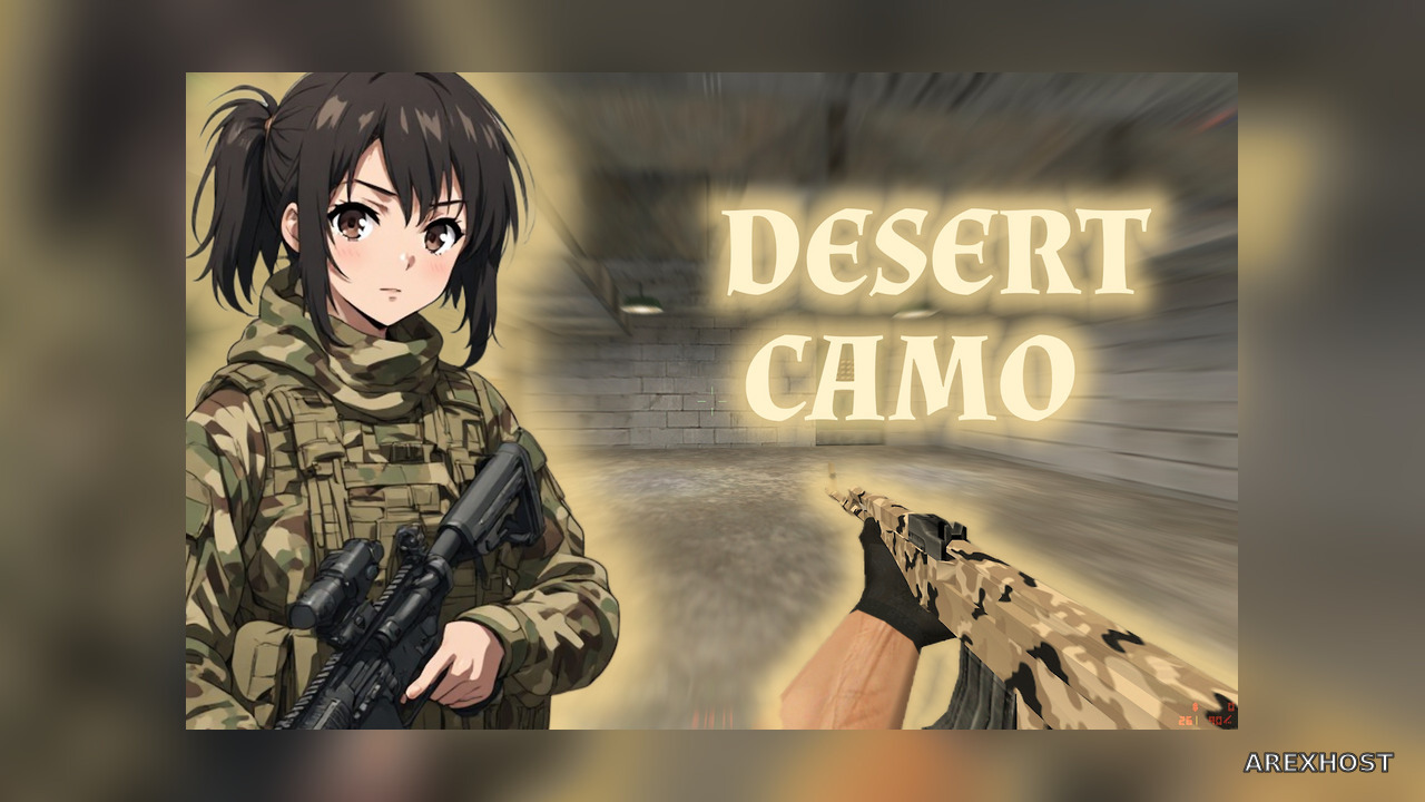Desert camo weapon pack — модель для CS 1.6