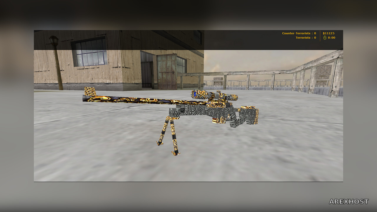 AWP Retexture: Hallow Golden Fire — модель для CS 1.6