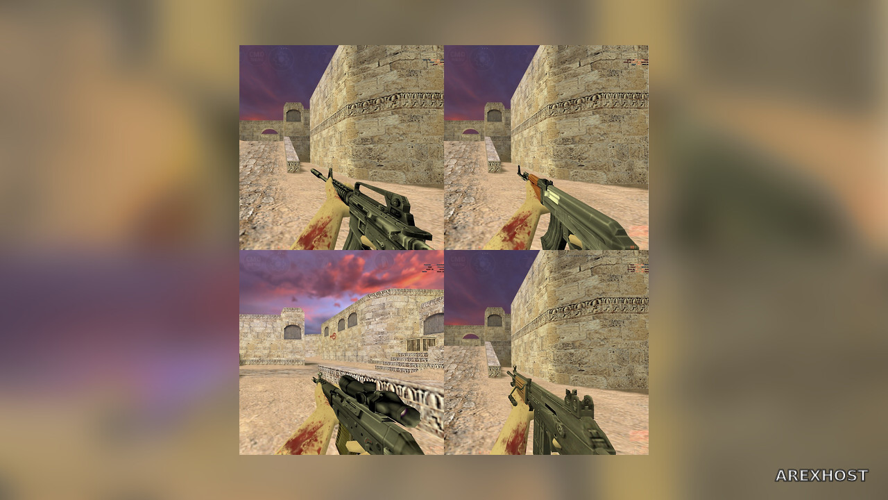 Bare bloody arms default weapon pack — модель для CS 1.6
