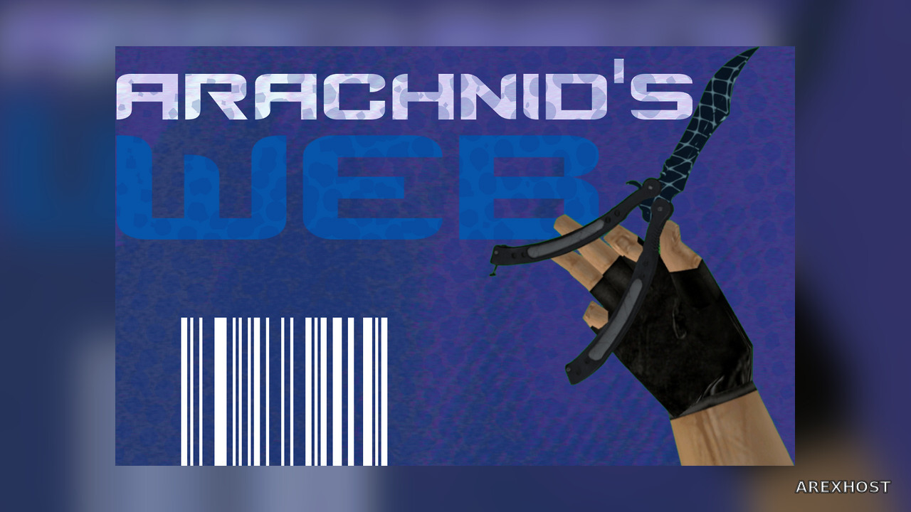Butterfly Knife | Arachnid's Web — модель для CS 1.6