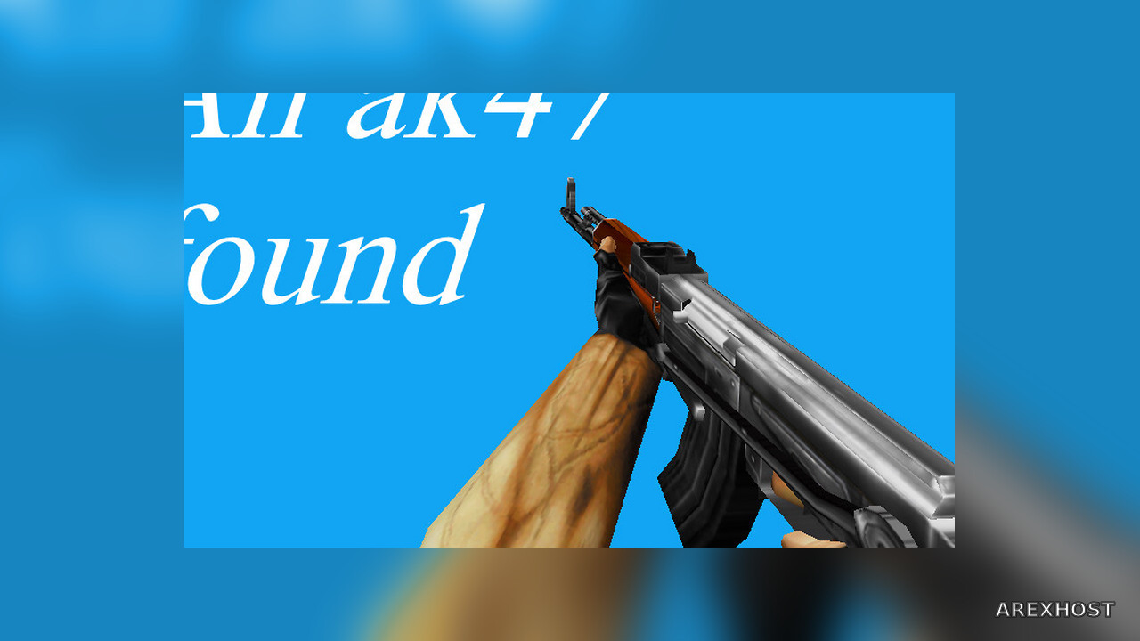 An ak47 found — модель для CS 1.6