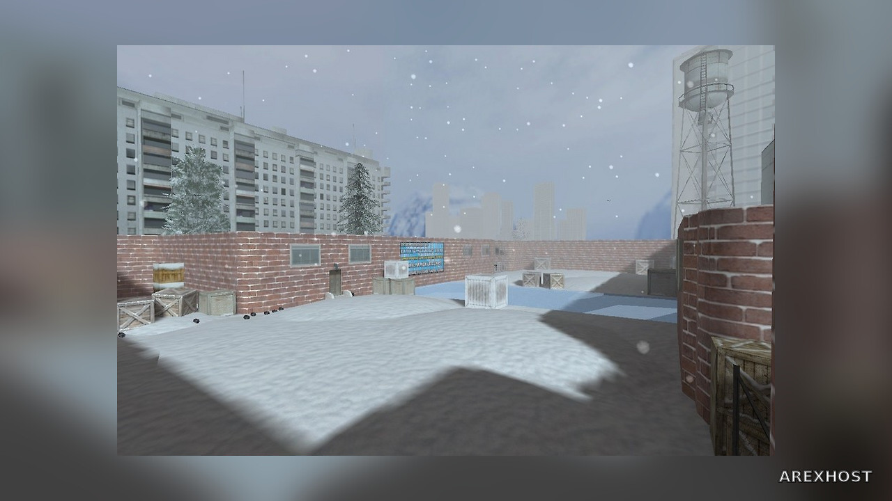 Карта «he_snow_war» для CS 1.6