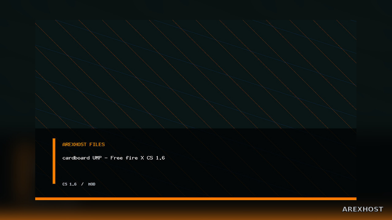 cardboard UMP - Free fire X CS 1.6