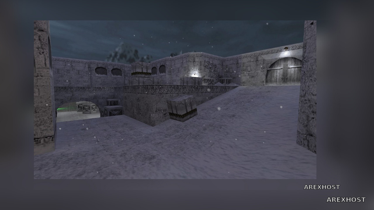 Карта «de_dust2_2x2_winter16» для CS 1.6