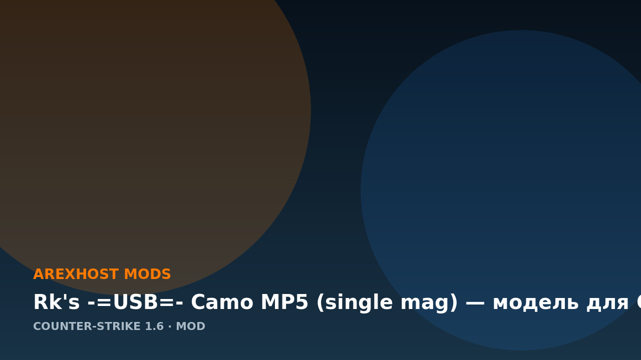 Rk's -=USB=- Camo MP5 (single mag) — модель для CS 1.6