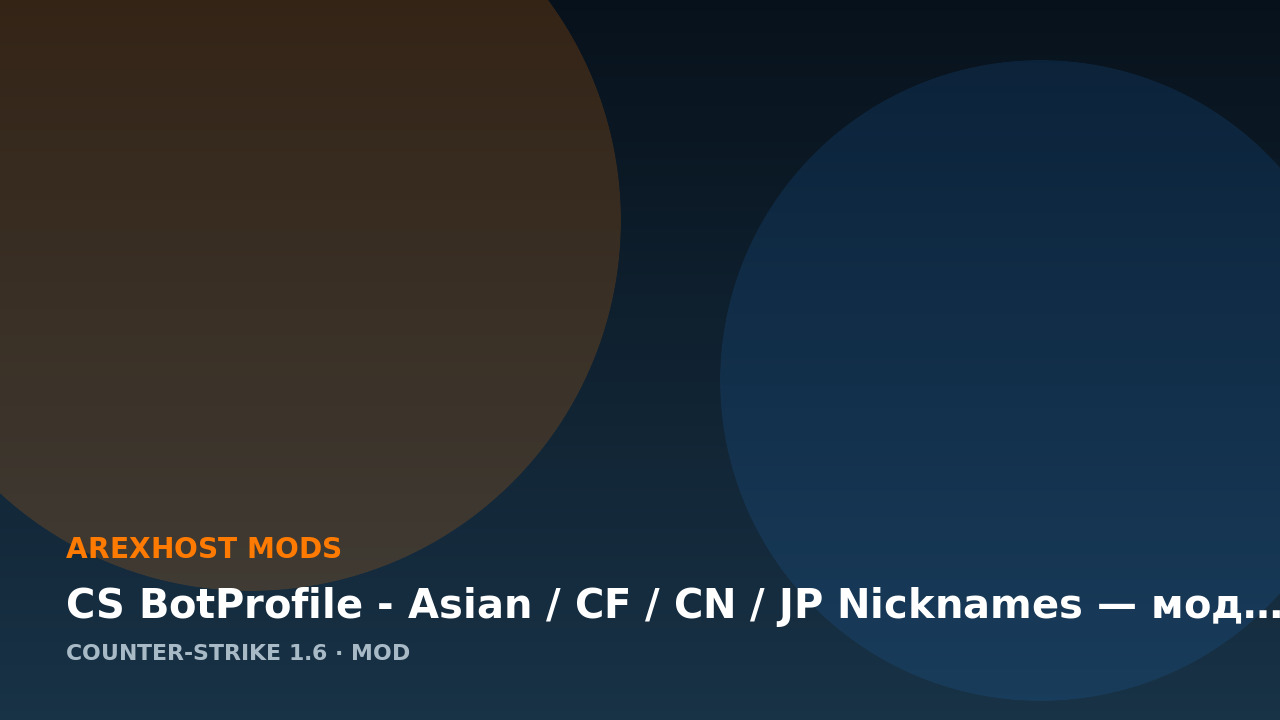 CS BotProfile - Asian / CF / CN / JP Nicknames — мод для CS 1.6