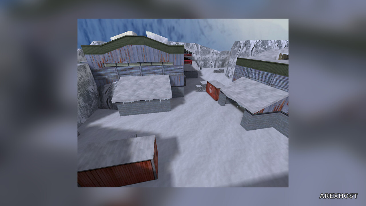 Карта «de_nuke_snow» для CS 1.6