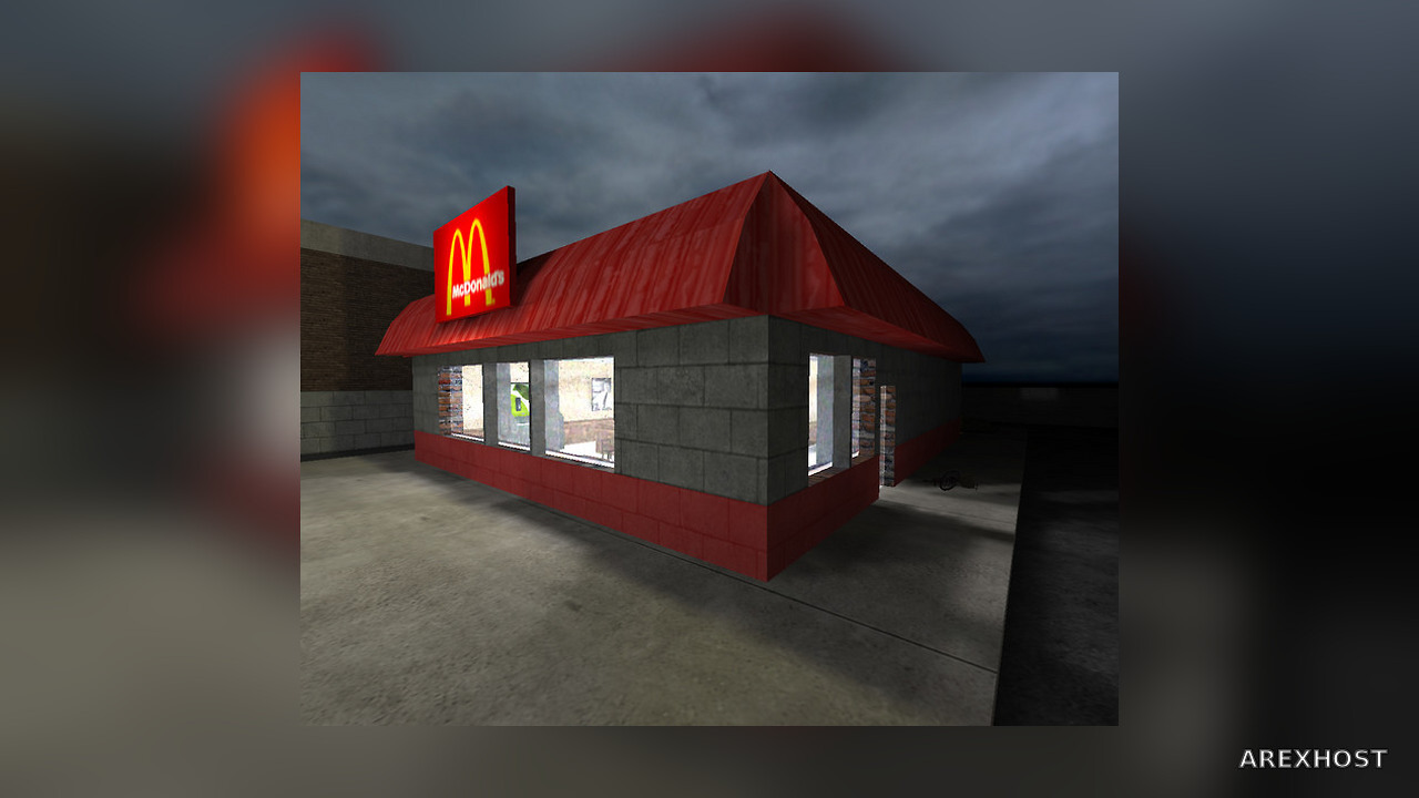 Карта «de_mcdonalds_source» для CS 1.6