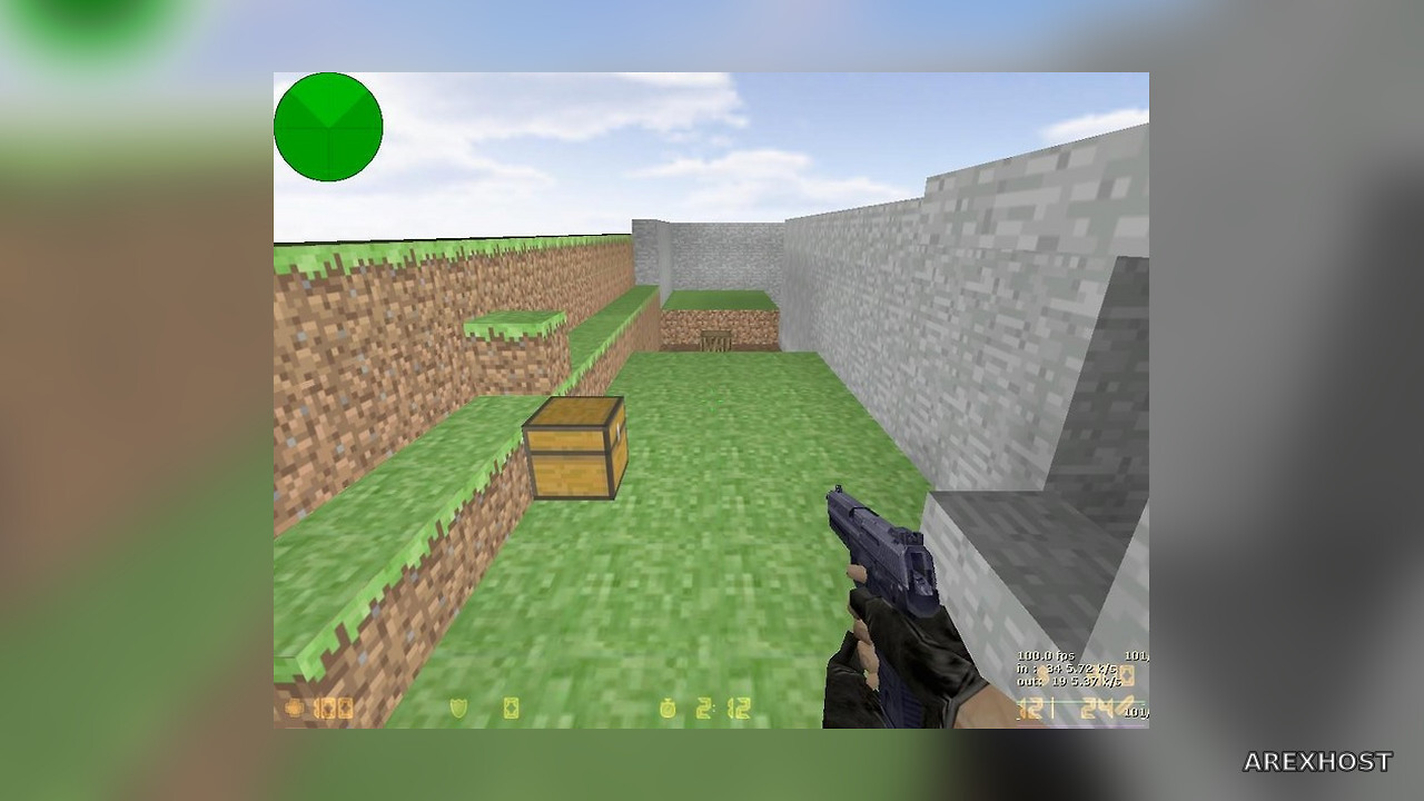Карта «bhop_minecraft_v1» для CS 1.6
