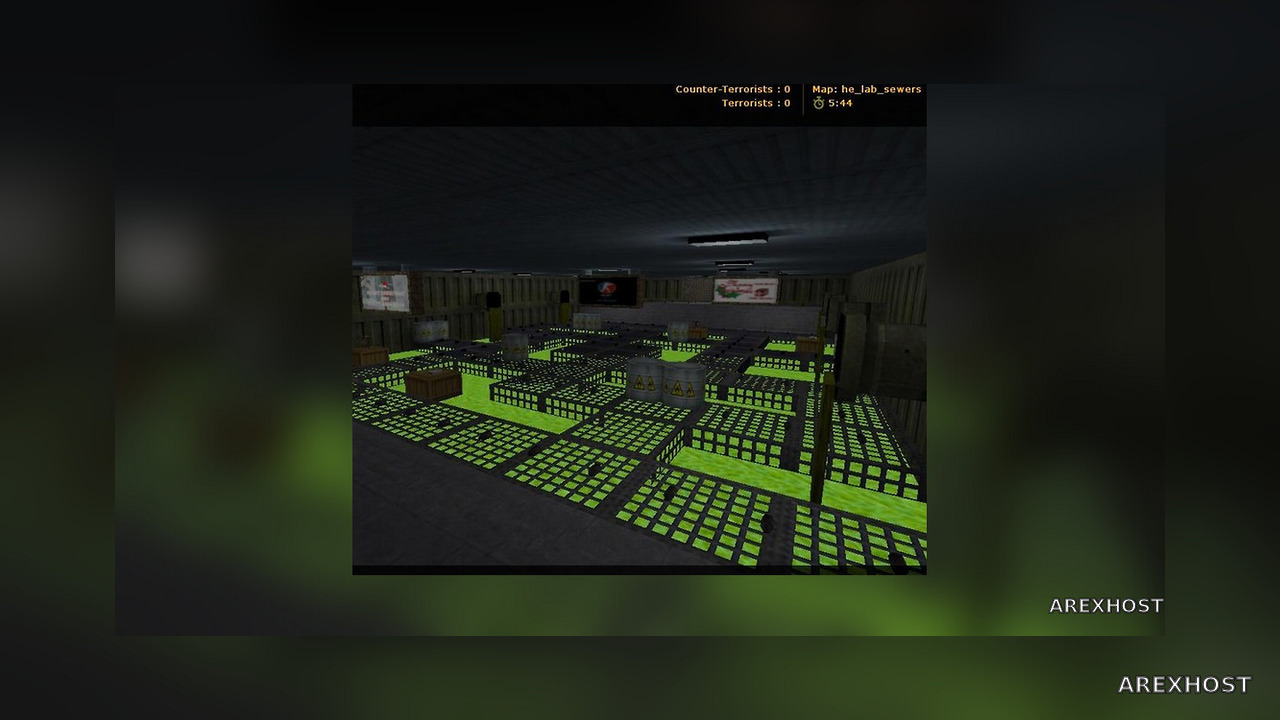 Карта «he_lab_sewers» для CS 1.6