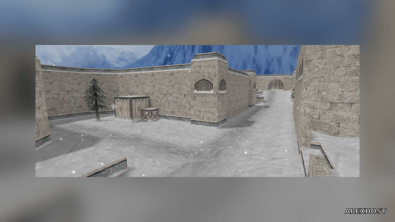 Карта «de_dust2x2_sneg» для CS 1.6