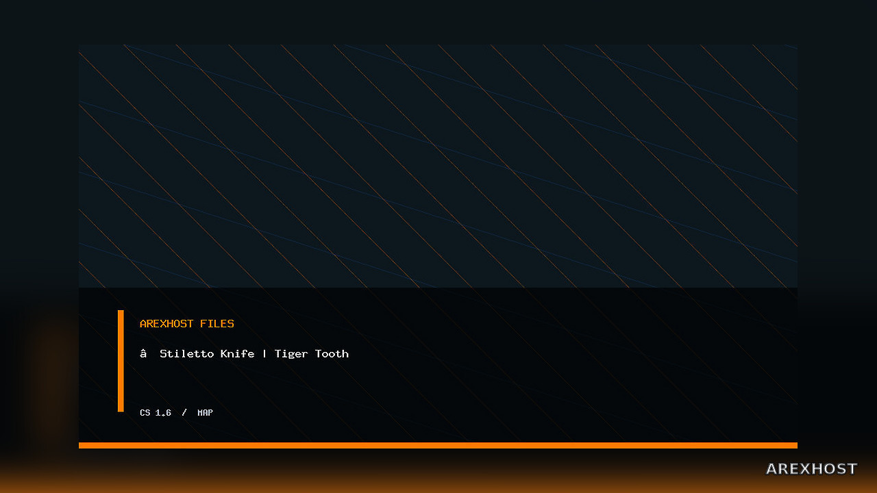 ★Stiletto Knife | Tiger Tooth — модель для CS 1.6