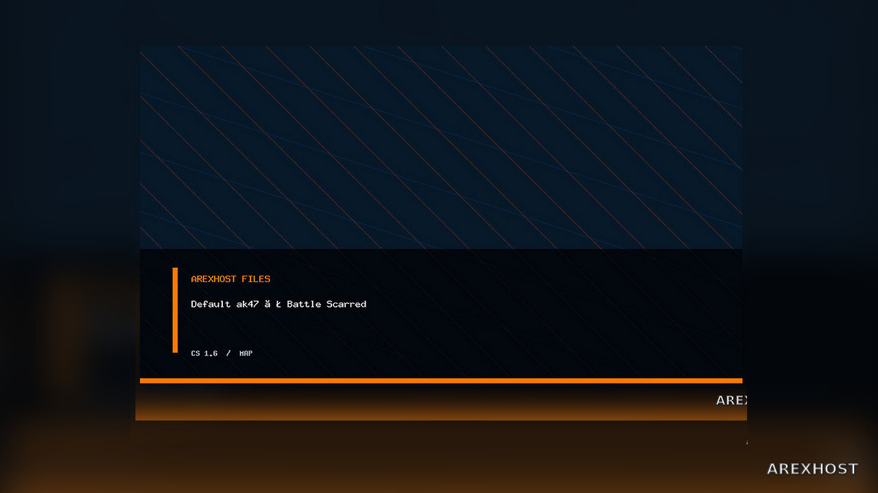 Default ak47 ㅣ Battle Scarred — модель для CS 1.6