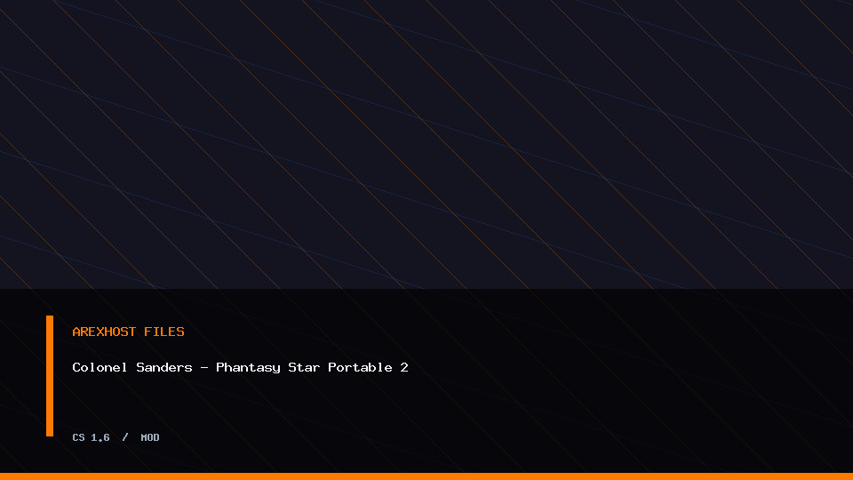 Colonel Sanders - Phantasy Star Portable 2 — модель для CS 1.6