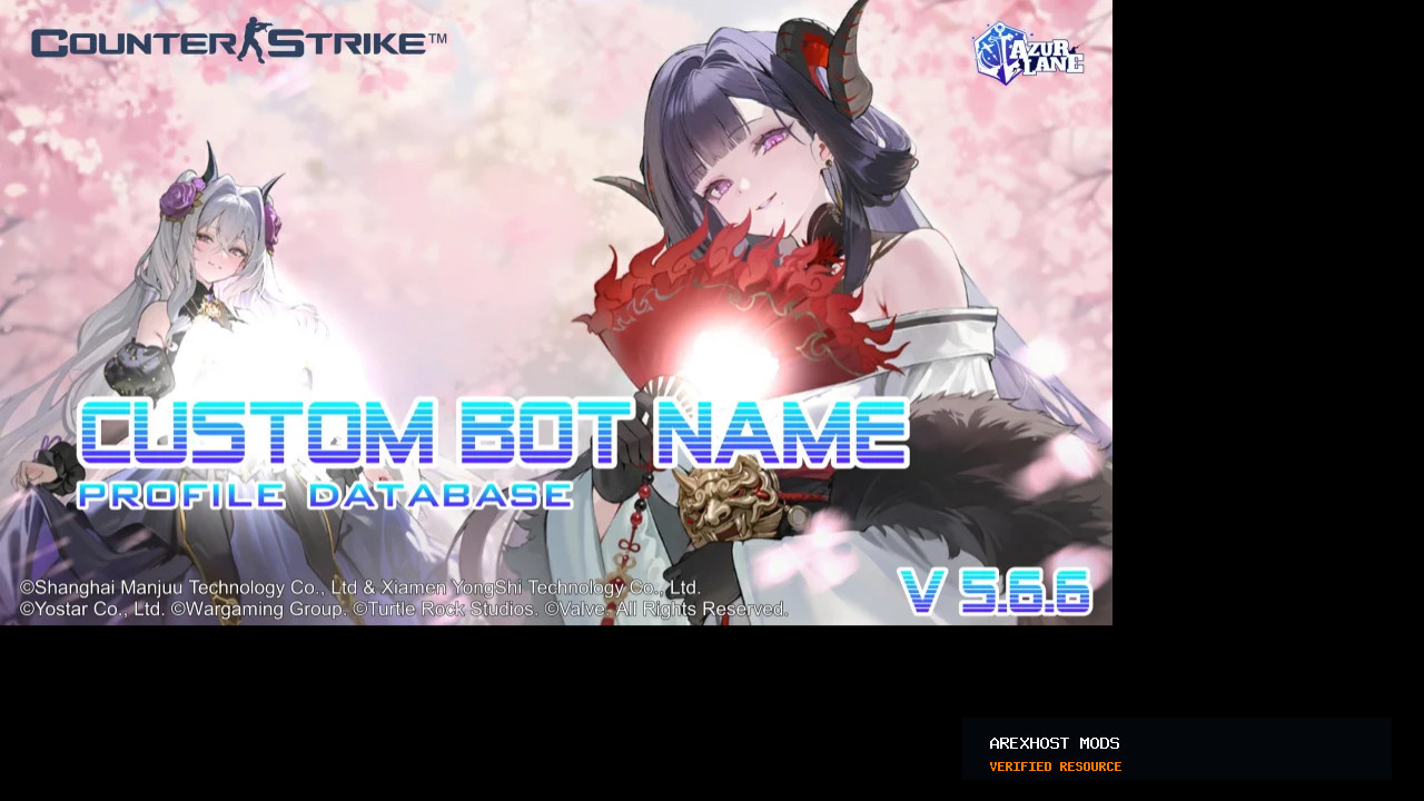 Скриншот 1 · Custom BOT Name from Azur Lane — мод для CS 1.6