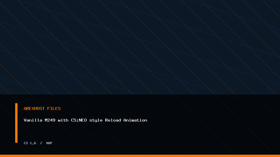 Скриншот 1 · Vanilla M249 with CS:NEO style Reload Animation — модель для CS 1.6
