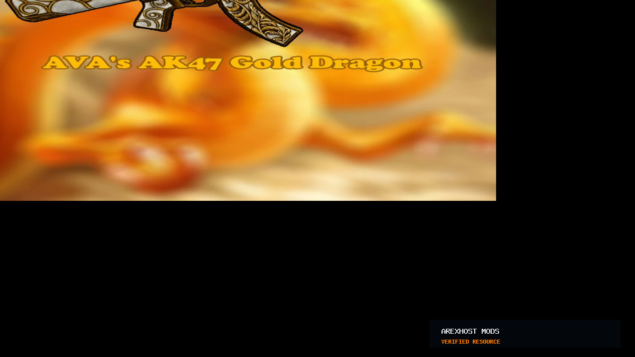 Скриншот 1 · AK47 Gold Dragon - AVA's — модель для CS 1.6