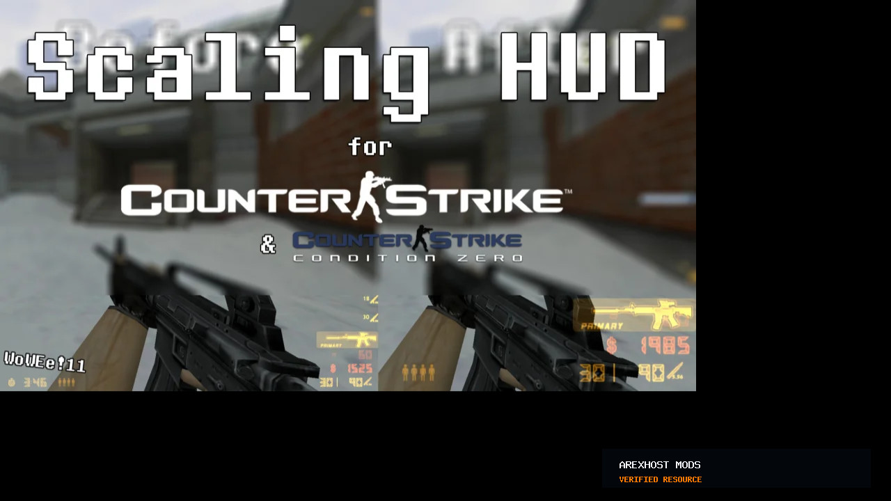 Скриншот 1 · Scaling HUD — мод для CS 1.6