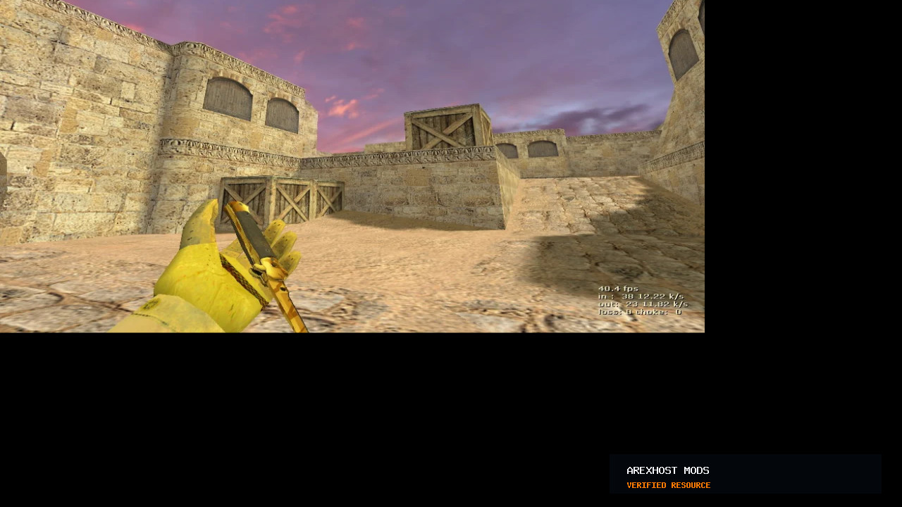 Скриншот 1 · ★Stiletto Knife | Tiger Tooth — модель для CS 1.6