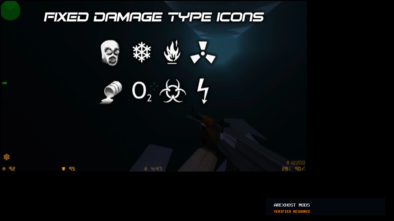 Скриншот 1 · Fixed Damage Type Icons — мод для CS 1.6