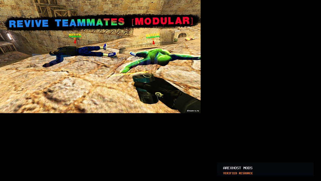 Скриншот 1 · Revive Teammates [Modular] — Модульный плагин воскрешения/минирования игроков [ReAPI, ReGameDLL]