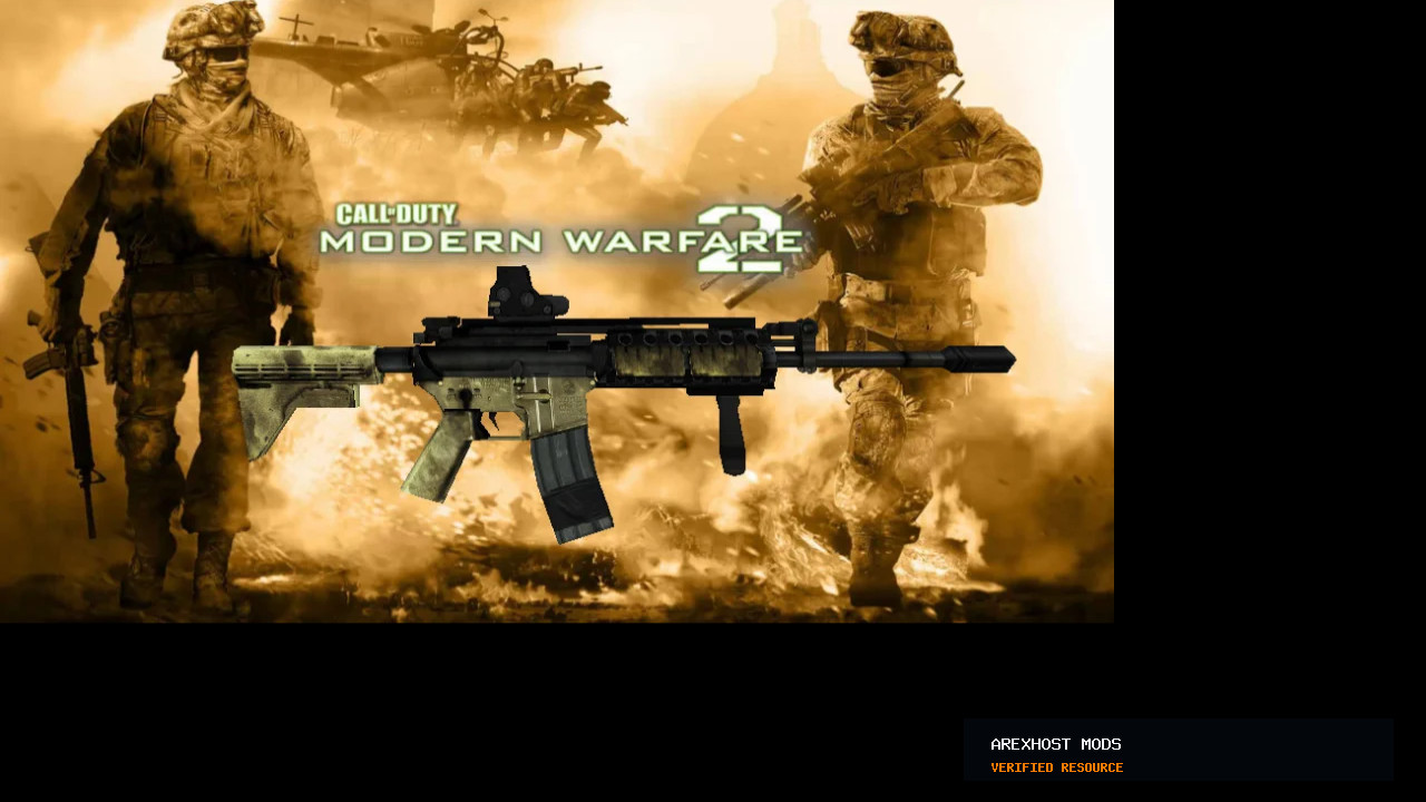 Скриншот 1 · Modern Warfare 2 m4a1 w/ Holographic Sight for AUG — модель для CS 1.6