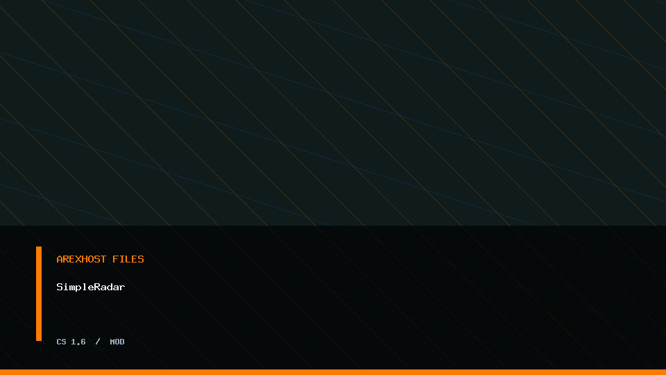 Скриншот 1 · SimpleRadar — мод для CS 1.6