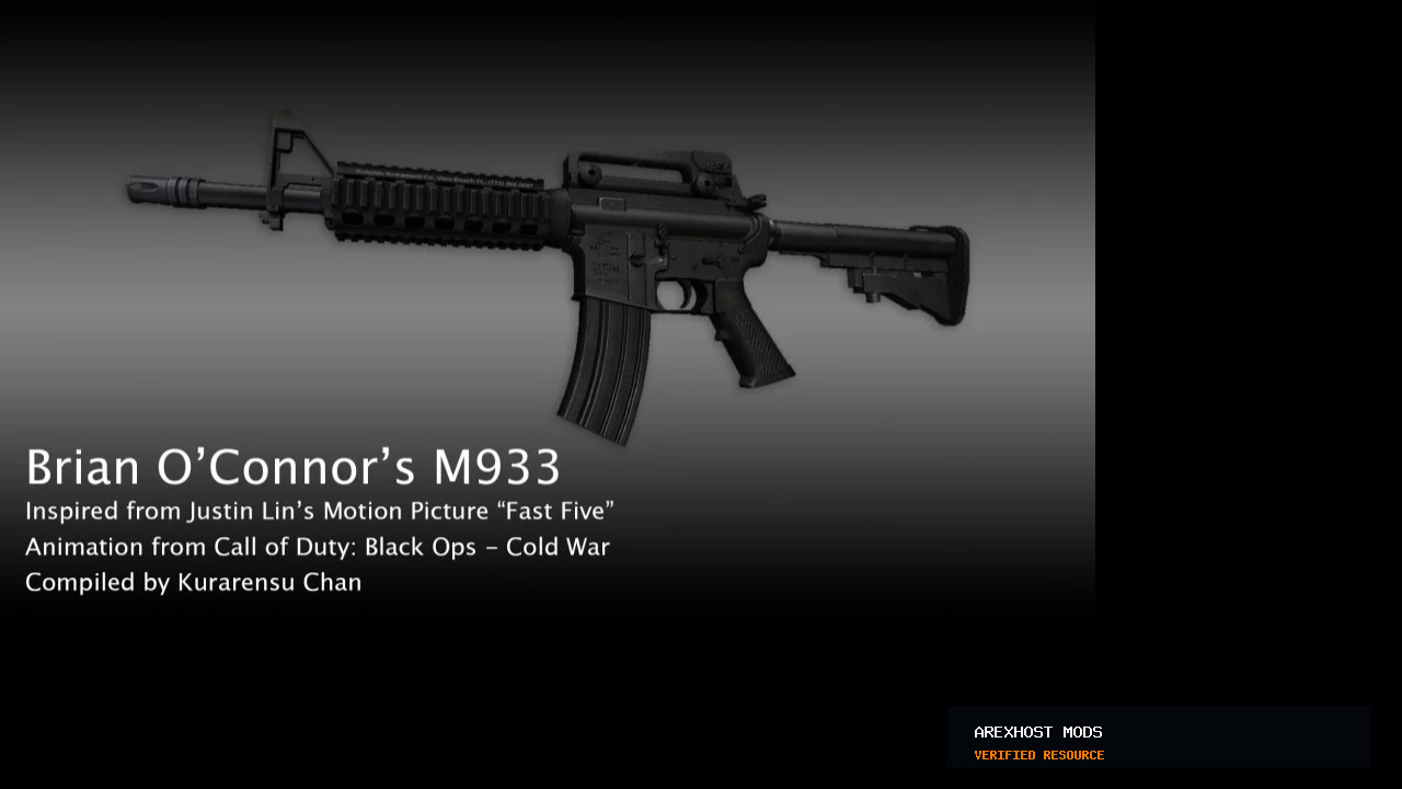 Скриншот 1 · Brian O'Connor's M933 Carbine — модель для CS 1.6