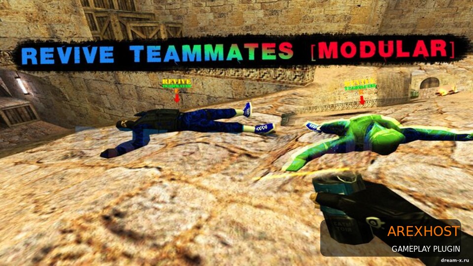 Скриншот 2 · Revive Teammates [Modular] — Модульный плагин воскрешения/минирования игроков [ReAPI, ReGameDLL]