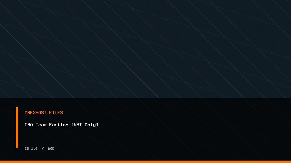 Скриншот 2 · CSO Team Faction [NST Only] — модель для CS 1.6