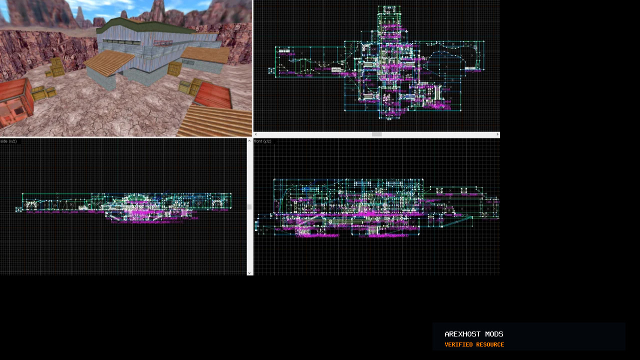 Скриншот 1 · de_nuke RMF Restored — мод для CS 1.6