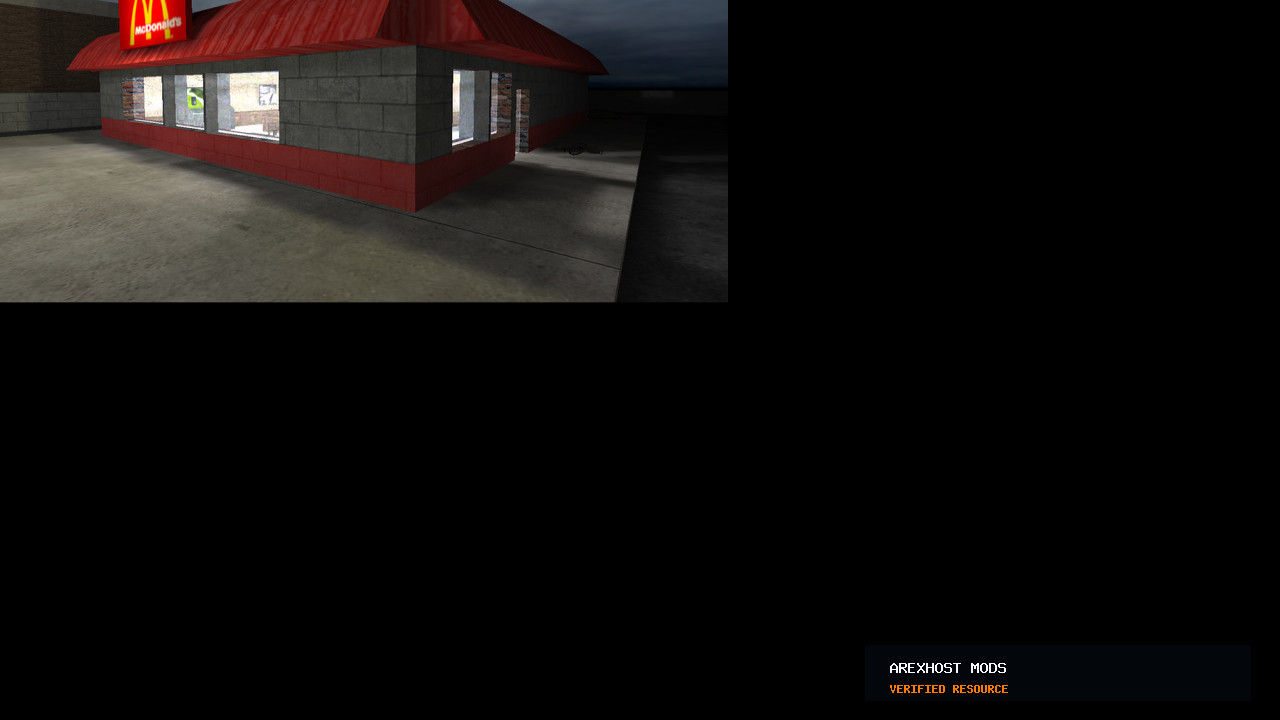 Скриншот 1 · Карта «de_mcdonalds_source» для CS 1.6