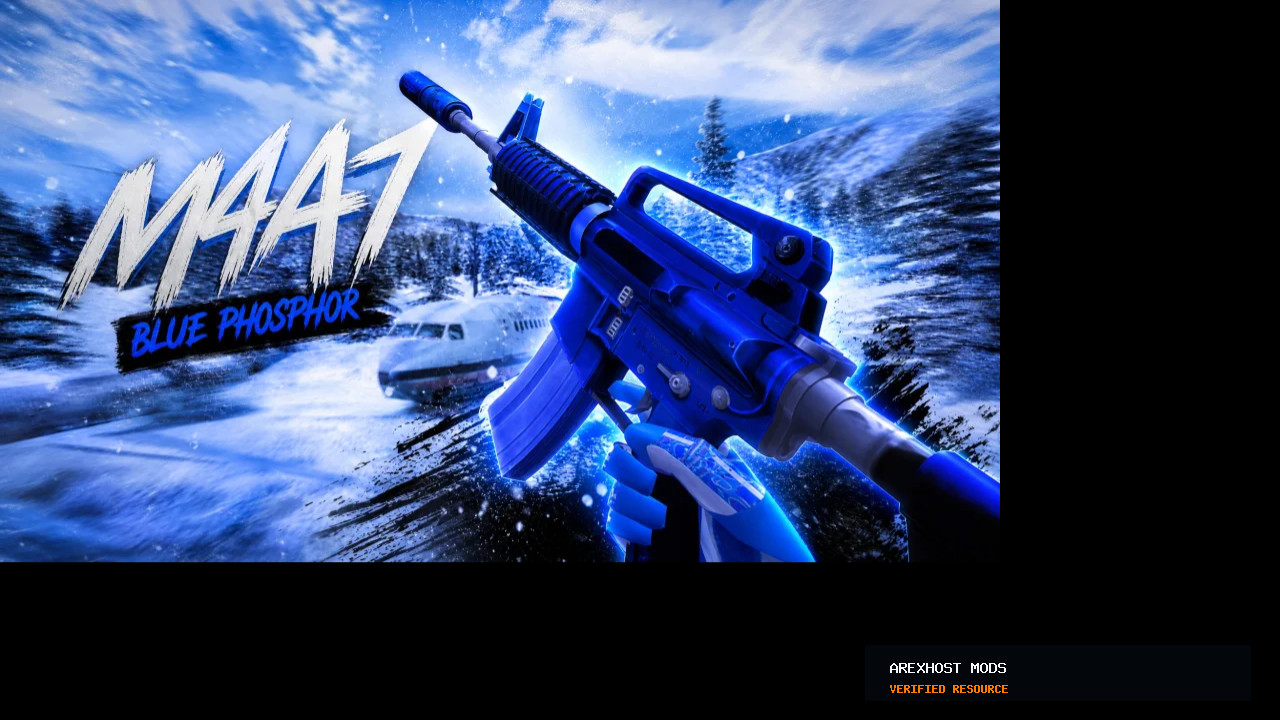 Скриншот 1 · M4A1 | Blue Phosphor — модель для CS 1.6