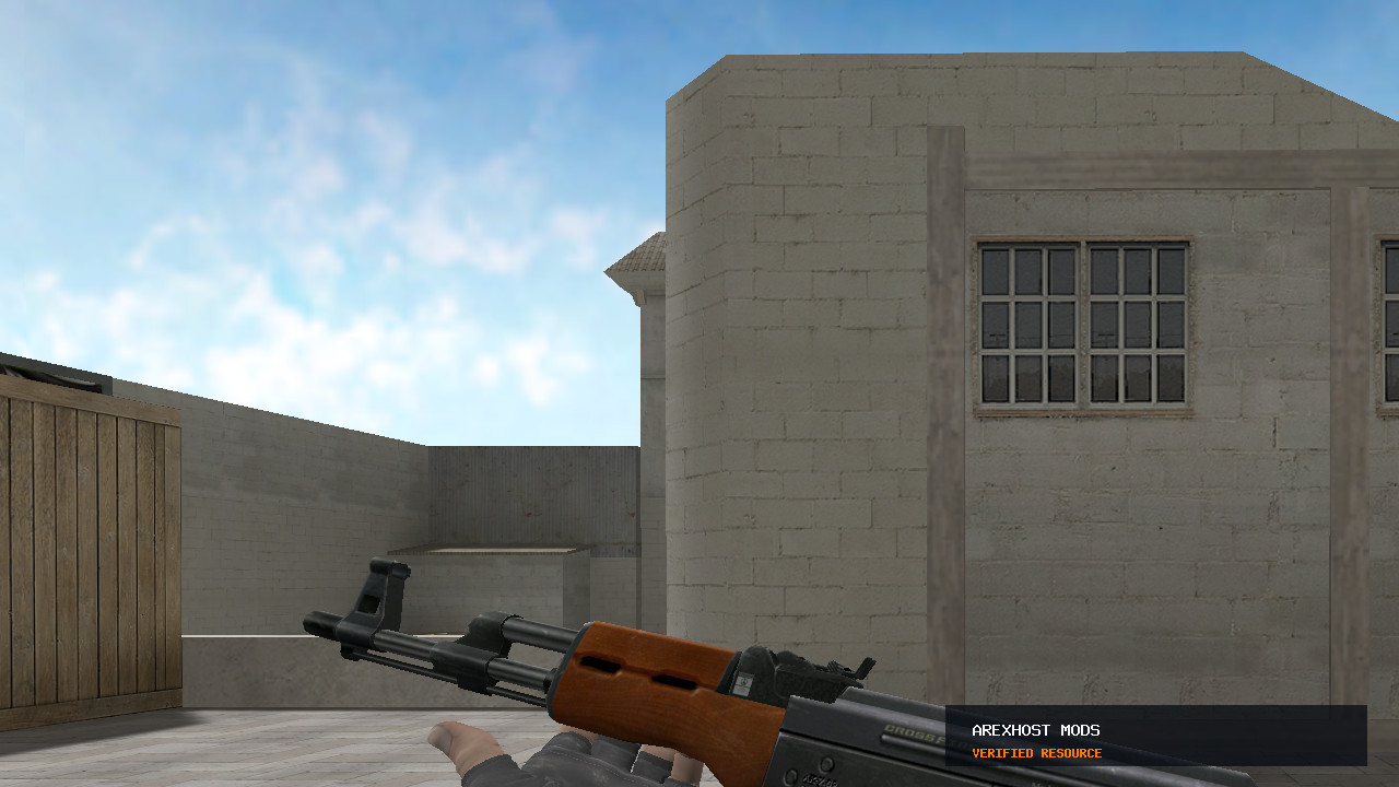 Скриншот 2 · CrossFire AK47 on CS:GO Animations — модель для CS 1.6
