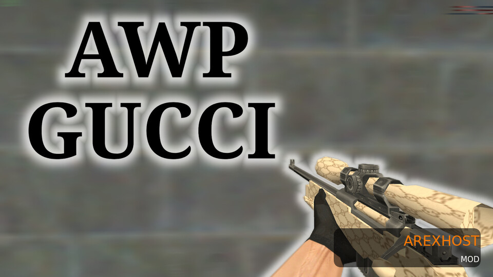 Скриншот 1 · AWP gucci — модель для CS 1.6