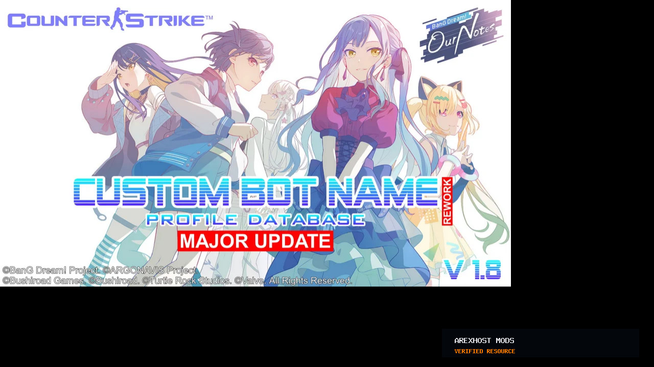 Скриншот 1 · Custom BOT Name from BanG Dream [Rework] — мод для CS 1.6