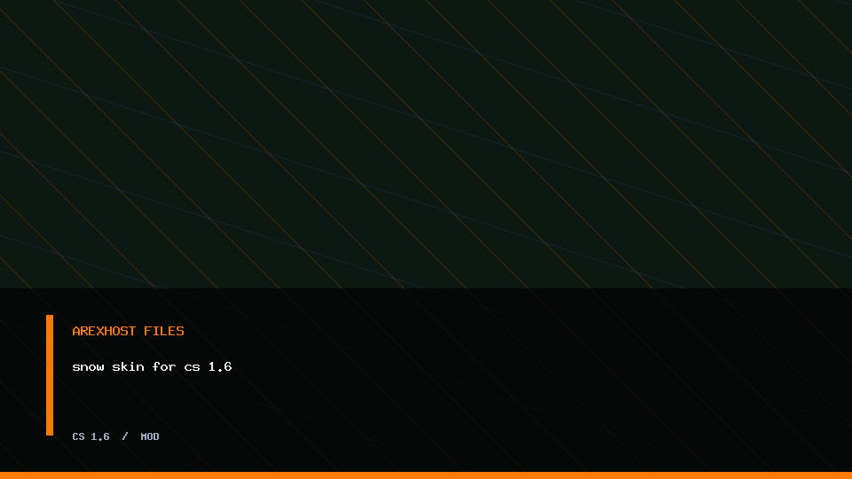 Скриншот 1 · snow skin for cs 1.6