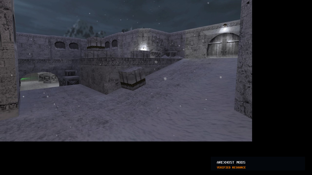 Скриншот 1 · Карта «de_dust2_2x2_winter16» для CS 1.6