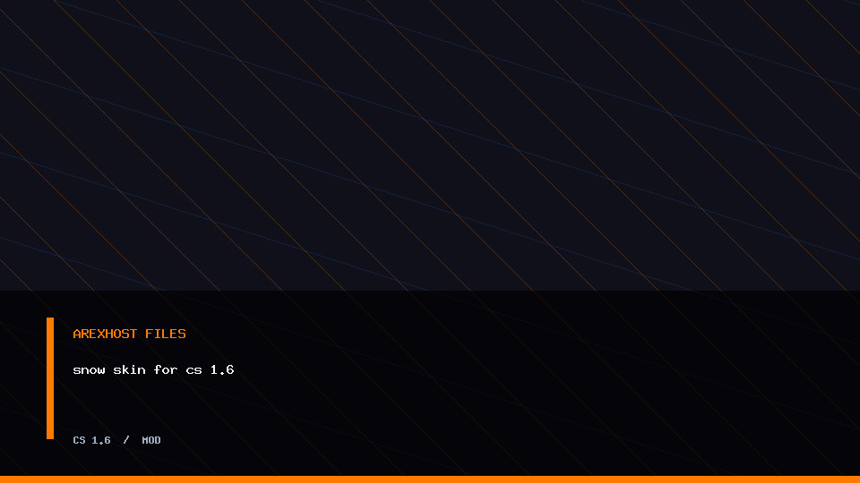 Скриншот 2 · snow skin for cs 1.6