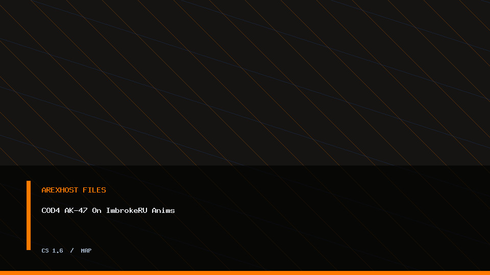 Скриншот 2 · COD4 AK-47 On ImbrokeRU Anims — модель для CS 1.6