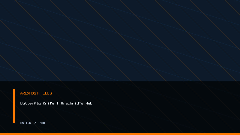 Скриншот 1 · Butterfly Knife | Arachnid's Web — модель для CS 1.6