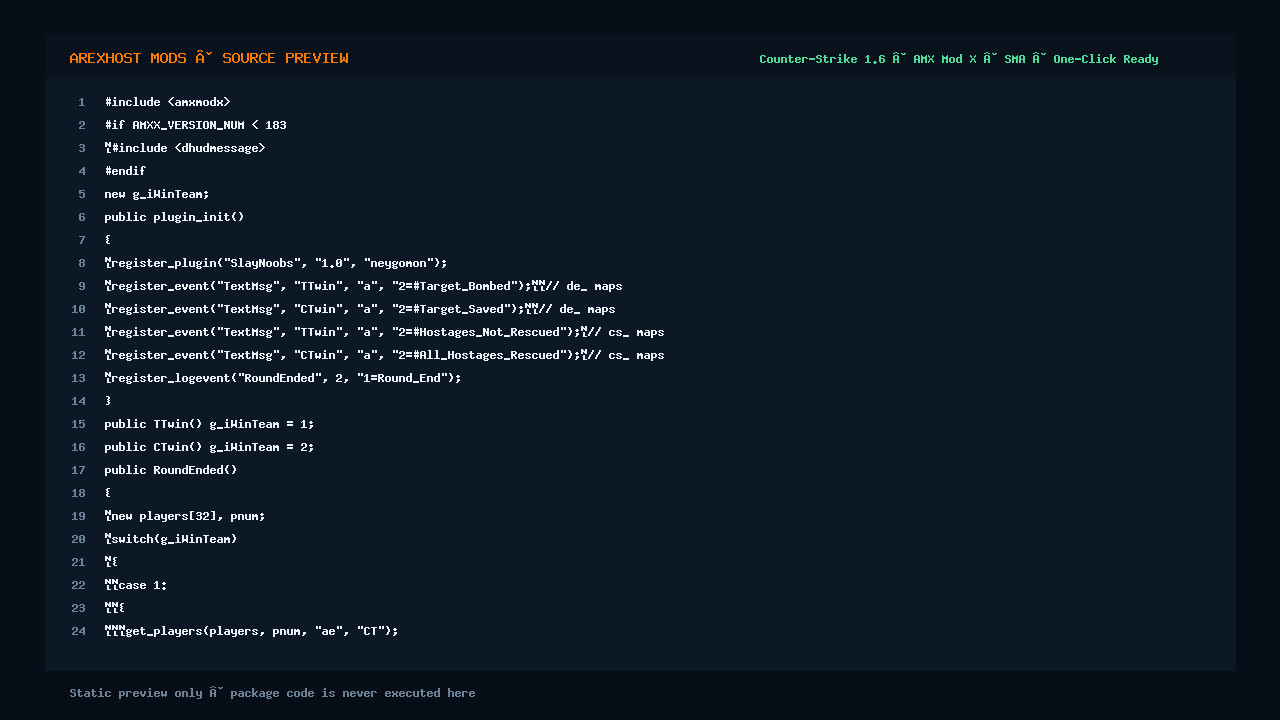 Скриншот 2 · Slay Noobs CS 1.6 — убийство команды, невыполневшая цель карты