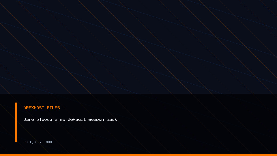 Скриншот 2 · Bare bloody arms default weapon pack — модель для CS 1.6