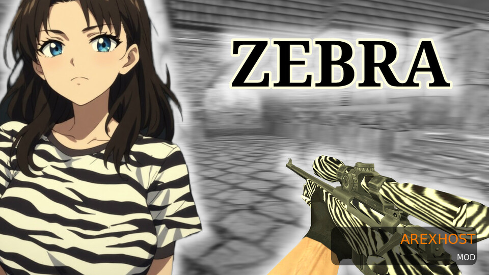 Скриншот 2 · Zebra mini awp pack — модель для CS 1.6