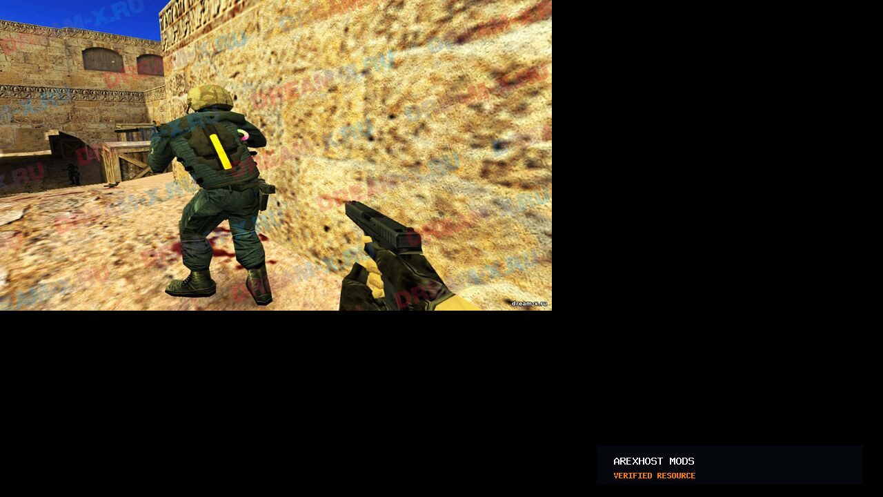 Скриншот 3 · HP Dead Space — Здоровье (HP) на спине модели игрока в CS 1.6 [ReAPI]
