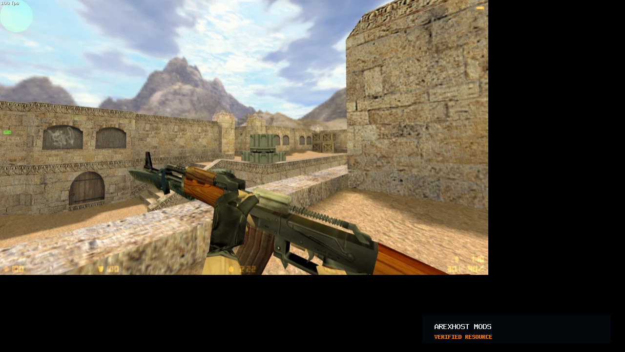 Скриншот 1 · Default ak47 ㅣ Battle Scarred — модель для CS 1.6